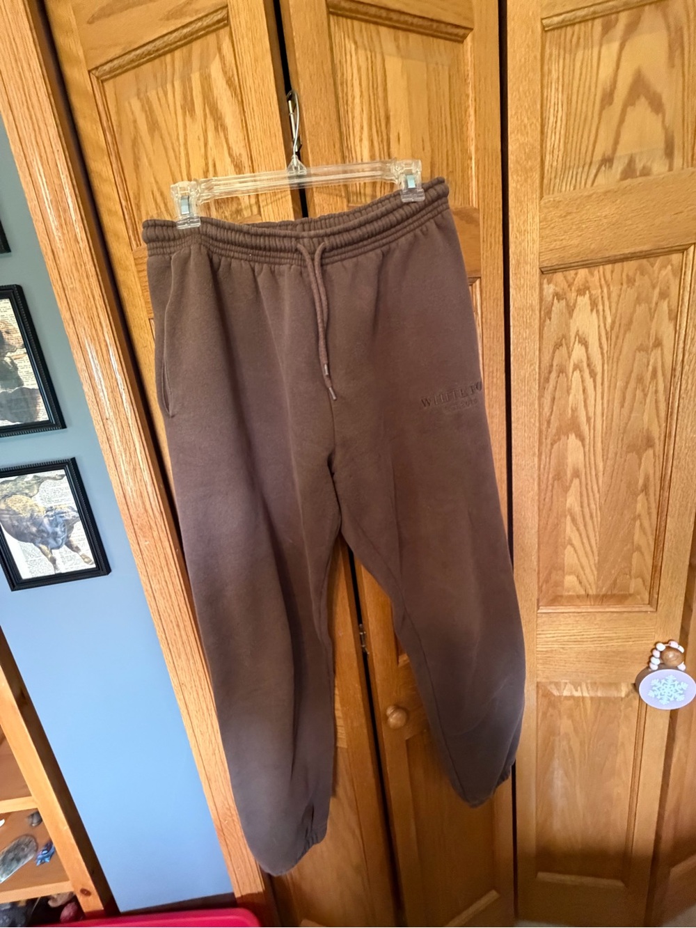 White Fox Boutique Brown Women's Fleece Joggers